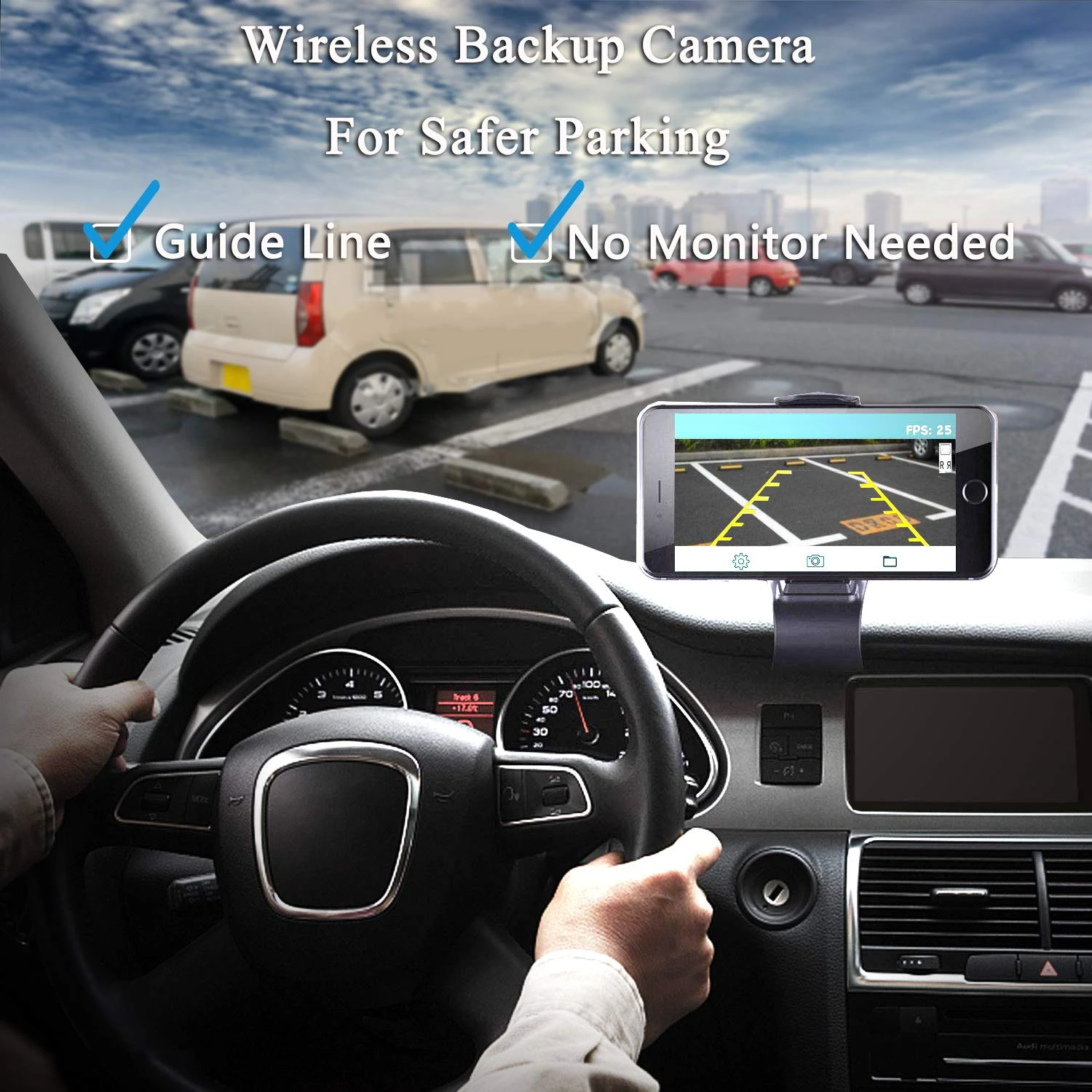 Camara de Reversa Inalambrica para Auto