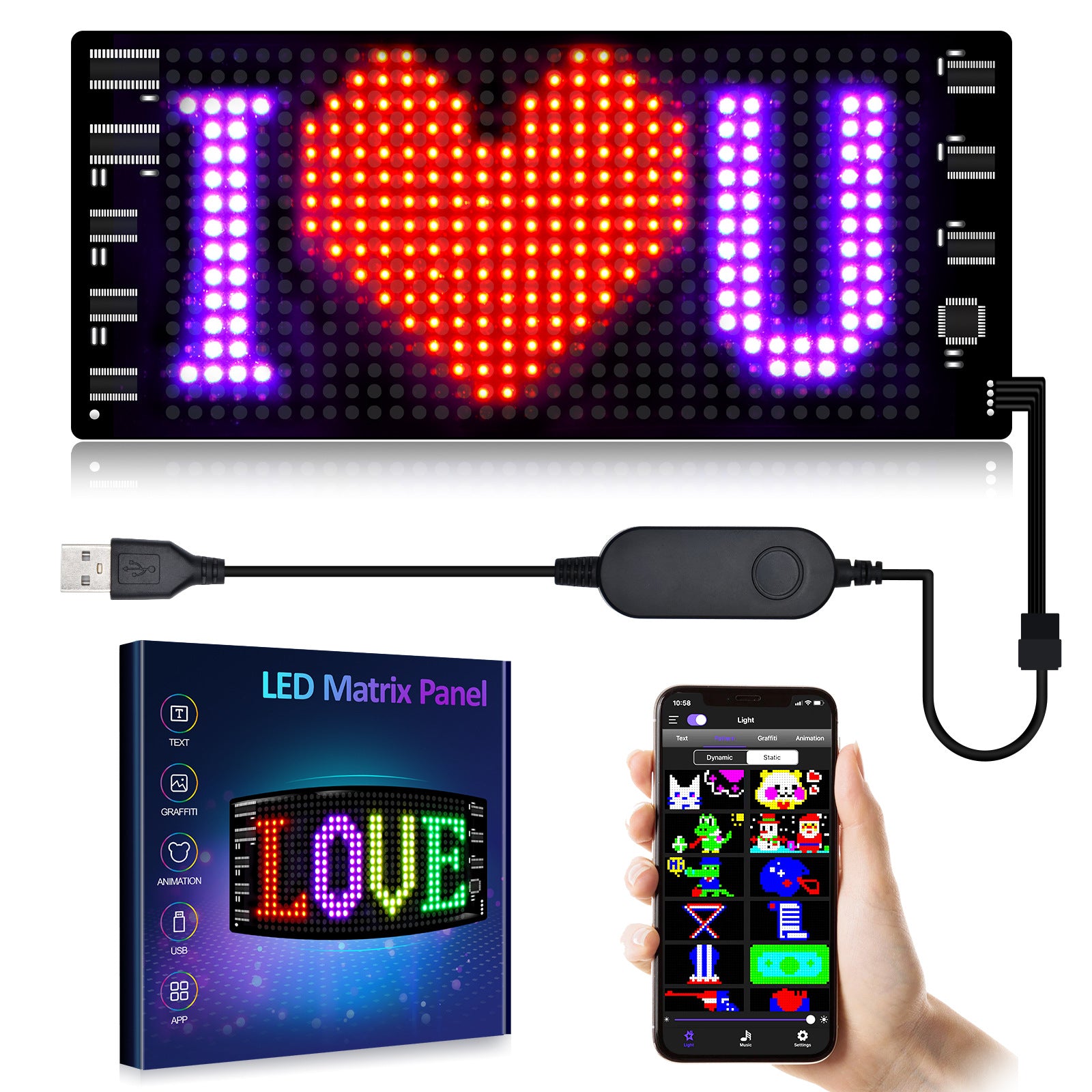 Letrero Led Programable para Carro