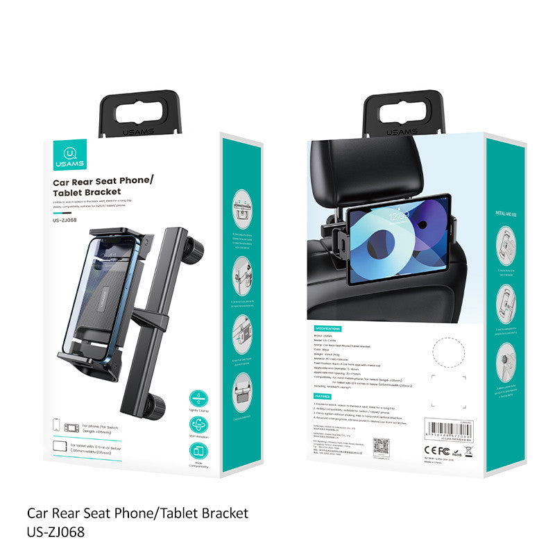 Soporte Premium para Celular y Tablet en Asiento Trasero de Auto.