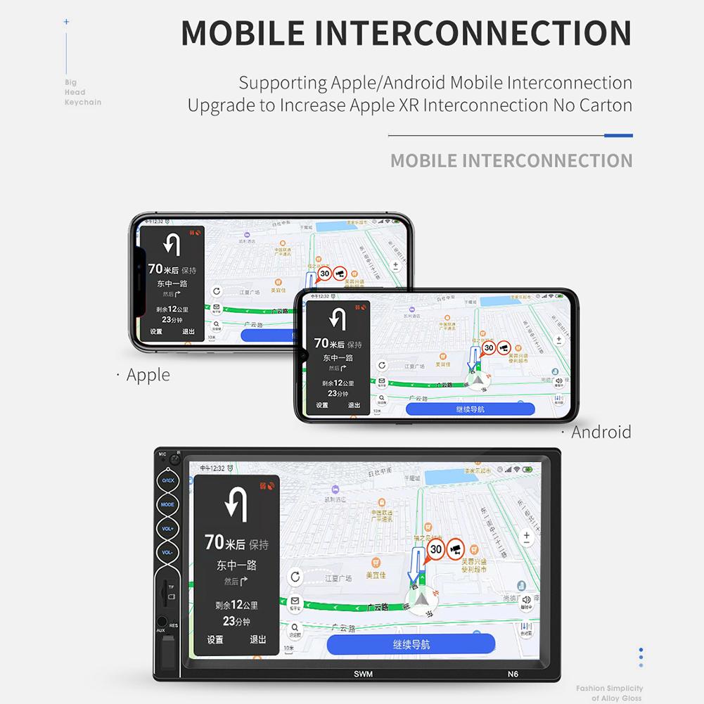 Pantalla Multimedia Bluetooth 7" para Auto